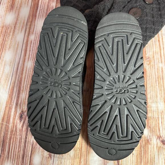 Ugg LATTICE CARDY Size 6 Black Cable Knit Sweater Tall Knee High Boots Shoes - Picture 7 of 9